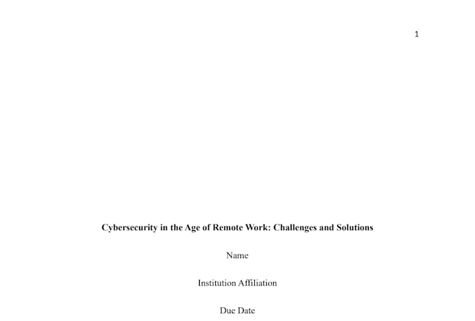 create in depth cybersecurity reports and research